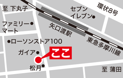 矢口渡店地図